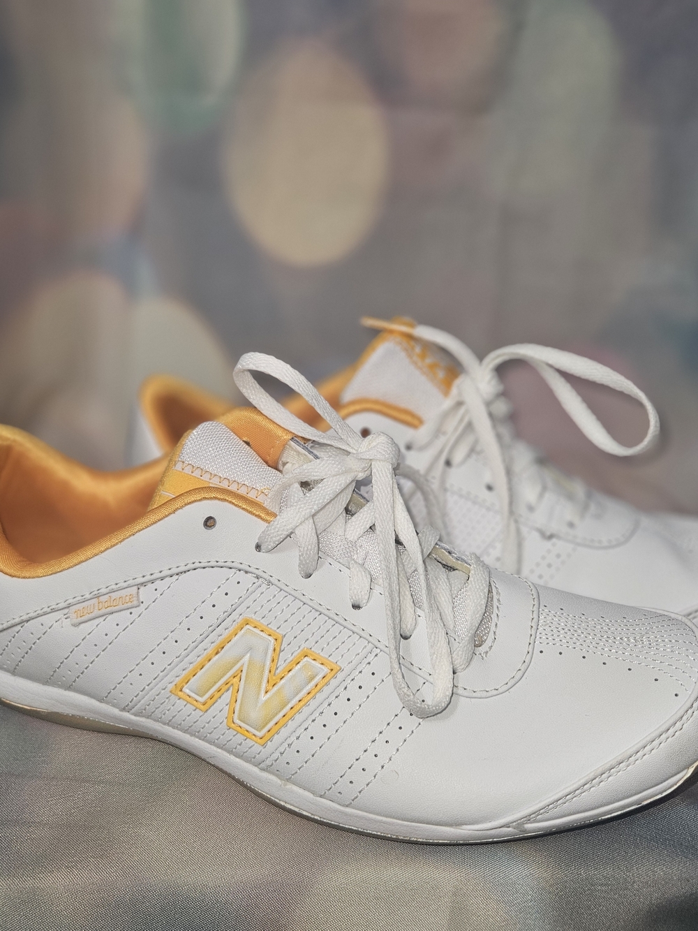 New Balance 474 Sneakers with Yellow Accent Never Worn, Dead-Stock 8.5